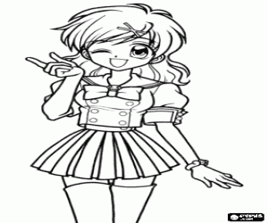 Coloriage Hanon dans sa forme humaine