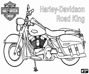 Coloriage Harley-Davidson Road King