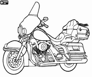 Coloriage Harley-Davidson Ultra Classic Electra Glide