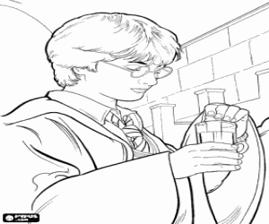 Coloriage Harry Potter et la potion magique