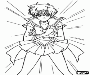 Coloriage Haruka Tenou, Sailor Uranus