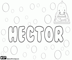 Coloriage Hector, nom masculin