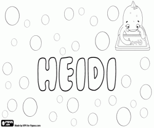 Coloriage Heidi, diminutif