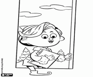 Coloriage Hermey elf veut être un dentiste