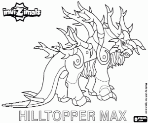 Coloriage Hilltopper Max, Invizimals