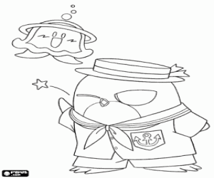 Coloriage Hippo et Kura-chan