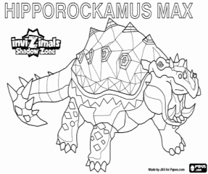 Coloriage Hipporockamus Max, Invizimals Shadow Zone