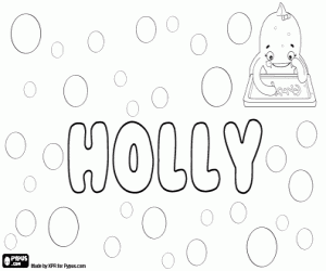 Coloriage Holly, nom anglais