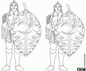 Coloriage Hommes-Feuille