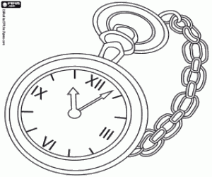 Coloriage Horloge de l'arrière-grand-père