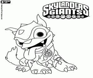 Coloriage Hot Dog Skylander