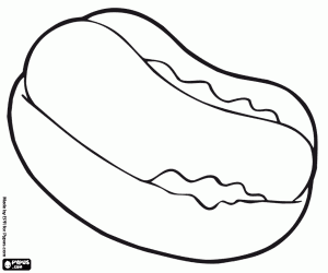 Coloriage Hot dog