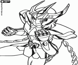 Coloriage Ikki du Phénix