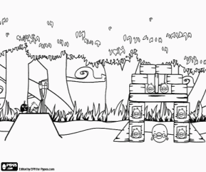 Coloriage Image du jeu vidéo Angry Birds