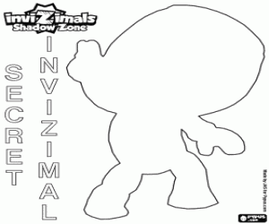 Coloriage Le  inconnu Invizimal Secret