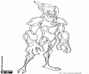 Coloriage Inferno, Ben 10 Omniverse