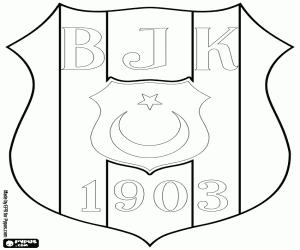 Coloriage Insigne du Beşiktaş JK