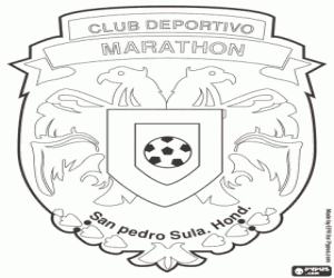 Coloriage Insigne du CD Marathón