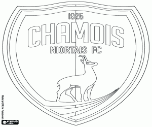 Coloriage Insigne du Chamois Niortais FC