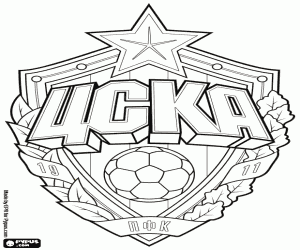Coloriage Insigne du CSKA Moscou