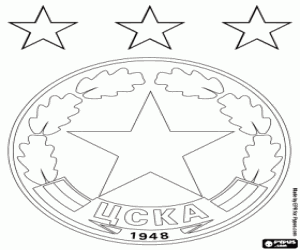 Coloriage Insigne du CSKA Sofia