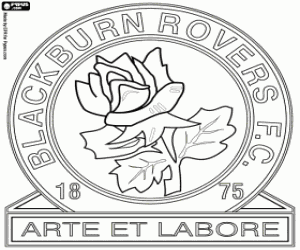 Coloriage Insigne de Blackburn Rovers
