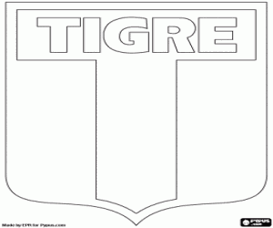 Coloriage Insigne de Club Atlético Tigre