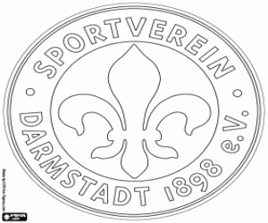 Coloriage Insigne de Darmstadt 98