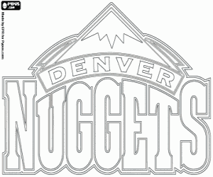 Coloriage Insigne de Denver Nuggets