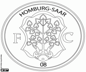 Coloriage Insigne de FC 08 Homburg