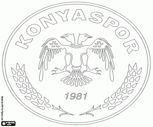 Coloriage Insigne de Konyaspor
