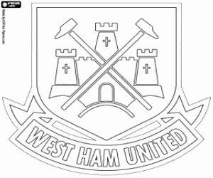 Coloriage Insigne de West Ham United