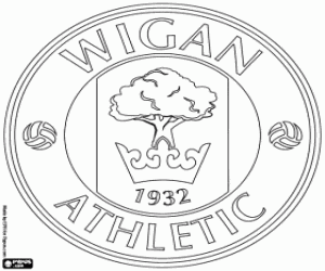 Coloriage Insigne de Wigan Athletic