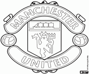 Coloriage Insigne du Manchester United FC