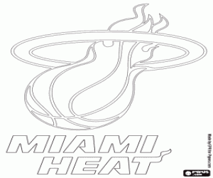 Coloriage Insigne du Miami Heat