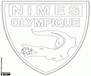 Coloriage Insigne du Nîmes Olympique