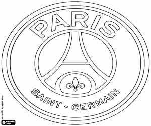 Coloriage Insigne du Paris Saint-Germain FC