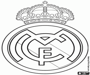 Coloriage Insigne du Real Madrid FC