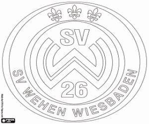 Coloriage Insigne du Wehen Wiesbaden