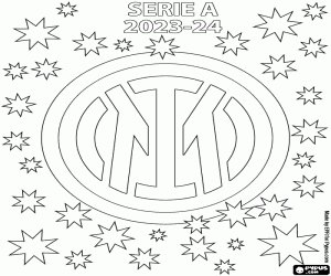 Coloriage Inter Milan, Scudetto 2023-2024