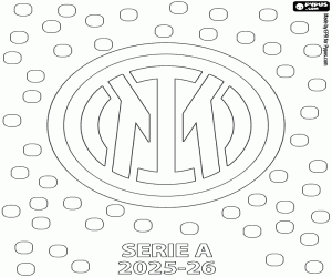 Coloriage Inter Milano, champion 2025-2026