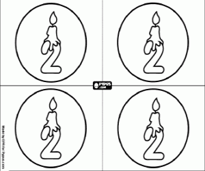 Coloriage Mon invitation de fête d'anniversaire