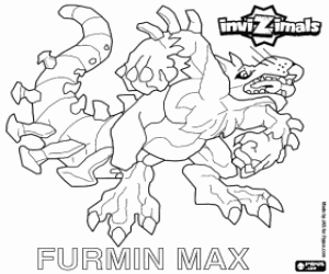 Coloriage Invizimals des égouts, Furmin Max