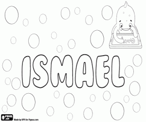 Coloriage Ismael, nom biblique