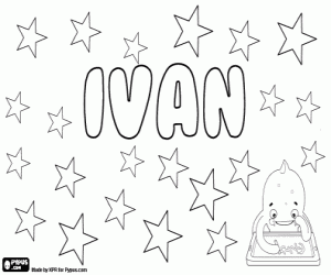 Coloriage Ivan, nom slave male