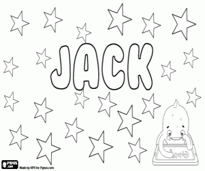 Coloriage Jack, nom masculin anglais