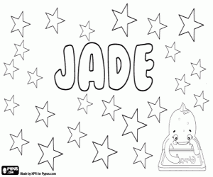 Coloriage Jade, nom de jeune fille