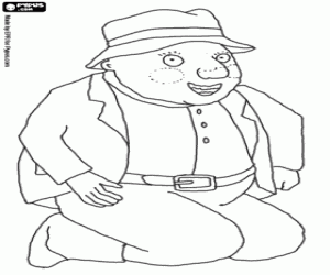 Coloriage Le jardinier, la petite princesse