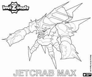 Coloriage Jetcrab Max, Invizimals