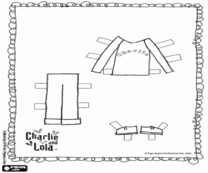 Coloriage Jeu d'habillage avec Charlie